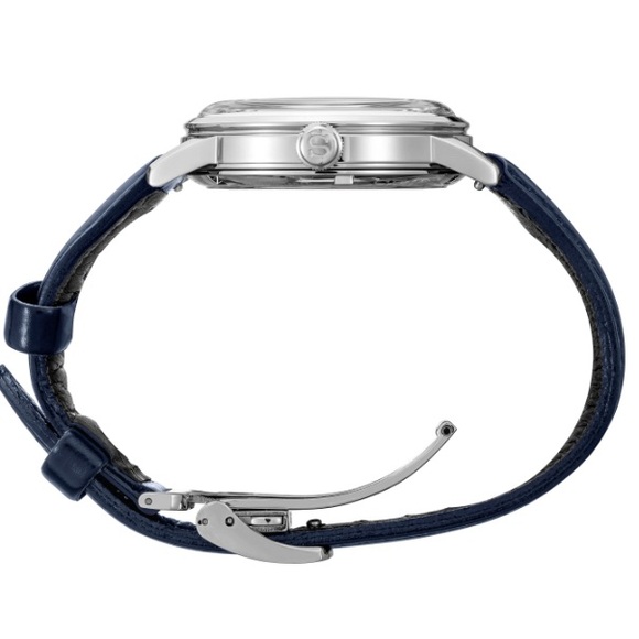 Seiko Manhattan Blue Cocktail Time 38mm + grey nubuck strap - Picture 6 of 7